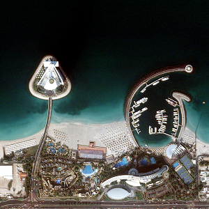 Detail of Dubai coast